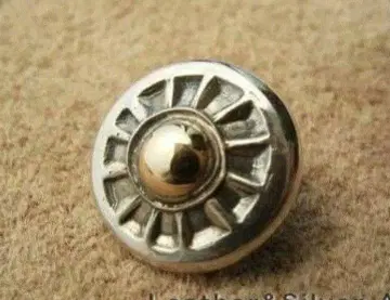 태양 모티브 실버 콘초 2개