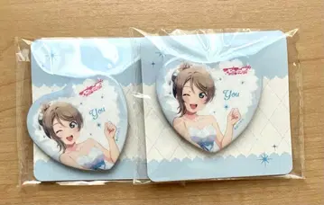 러브 라이브 하트형 캔뱃지 캔뱃지 모리 판타지 한정판 와타나베 요