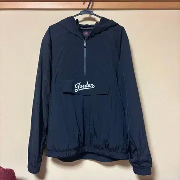Jordan 후드 부착 나일론 자켓 블랙