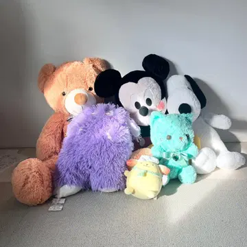 [ 무료배송 ] 봉제 인형 묶음 판매 6점