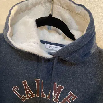 BACK NUMBER CARMEL 로고 후드티