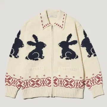 [ 새상품 ] GU 풀 집업 니트 자켓 by rokh XL