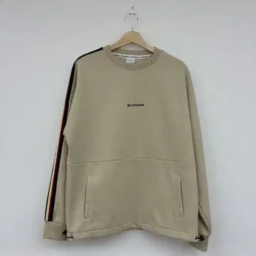 CONVERSE 베이지 트레이닝복 사이드 스트라이프