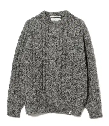 BEAMS F PEREGRINE 아란 케이블 크루넥 니트