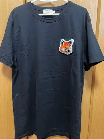 메종 키츠네 블랙 티셔츠 L 사이즈