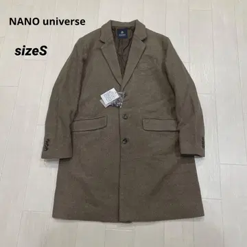 미사용 나노 유니버스 체스터 코트 남성용 S 브라운 1