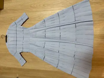 CELFORD 스카이블루 반팔 롱 니트 원피스 36