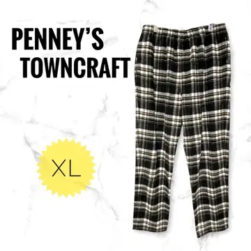 PENNEY'S TOWNCRAFT 빈티지 체크 팬츠 XL 별주