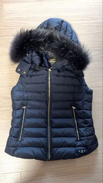 타트라스 TATRAS 퍼 달린 다운 베스트 다운 네이비