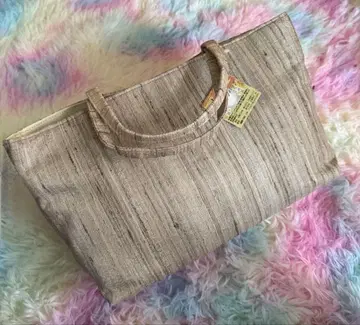 야생 누에 실크 백 봉제: 일본 수제 인도 실크 원단