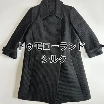 DESPRES Paris 실크 혼방 트렌치 코트 블랙