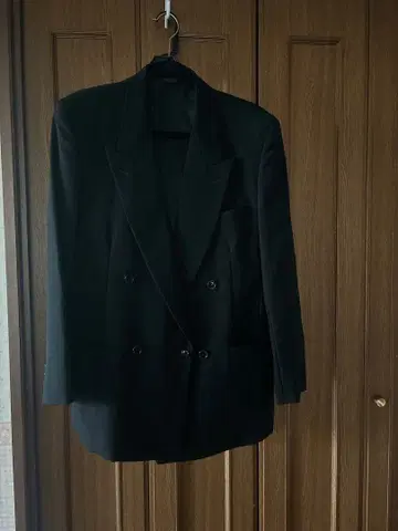 블랙 포멀 수트 더블 브레스트