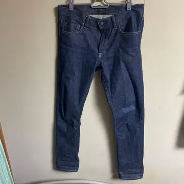 유니클로 셀비치 슬림핏 스트레이트 데님 팬츠 인디고 w31