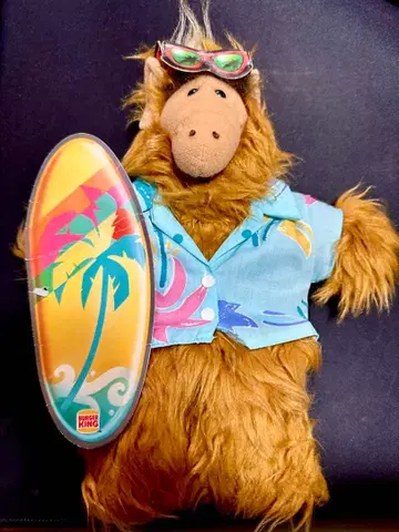 ALF 알프 버거킹 서핑 봉제 인형 빈티지 80s 레트로