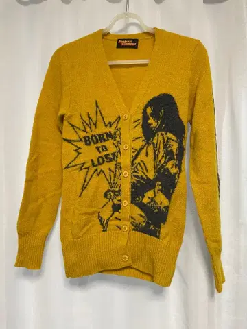 HYSTERIC 그래픽 가디건 머스타드