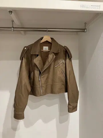 Sea Room lynn 베이지 라이더 자켓 프리 사이즈