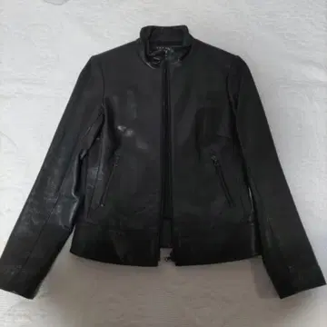 theory 블랙 가죽 싱글 라이더 자켓 사이즈 2