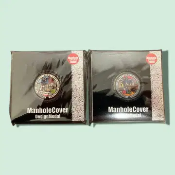 건담 맨홀 메달 2종 2개 세트 미부마치 한정판 도치기현
