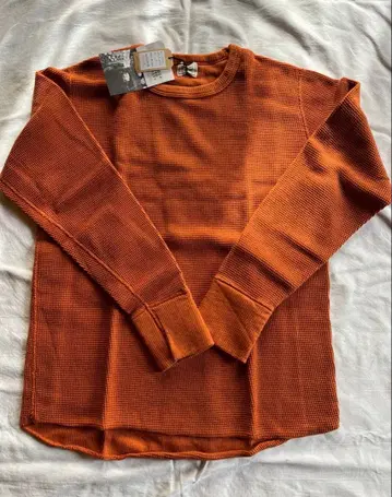 34 XS 루프&웨프트 크루넥 서멀 긴팔 R. 오렌지