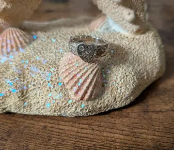 4호 하와이안 주얼리 하트 모티브 핑키링