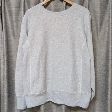 Champion 리버스 위브 그레이 L 파랑 택 맨투맨