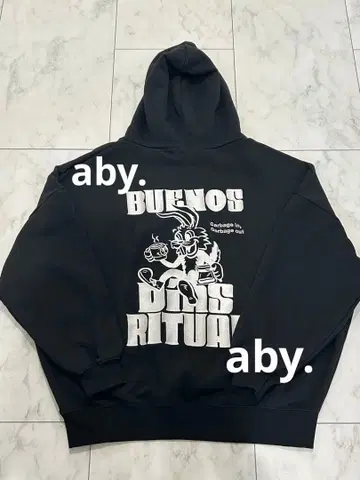 GYDA COFFEE BUNNY BIG 후드 맨투맨