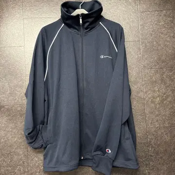 택 포함 미사용품 Champion 네이비 빅 사이즈 3L 옷깃 높은 저지
