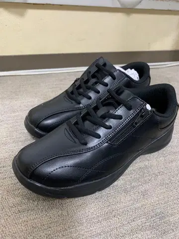 ASAHI 아사히 23.5EEEE 경량 지퍼 스니커즈 블랙