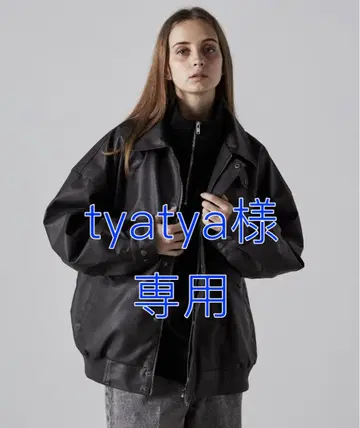 [ CLEL ] 빈티지 디자인 인조 가죽 블루종