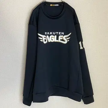 라쿠텐 이글스 테크 맨투맨 트레이닝복 미즈노 프로 그레이 O 사이즈