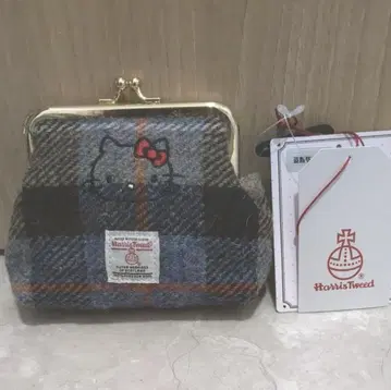 시마무라 지갑 HARRIS TWEED 헬로키티