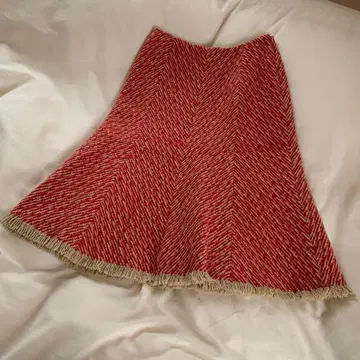 STRAWBERRY-FIELDS 플레어 스커트 L