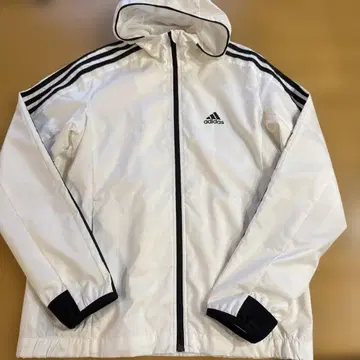 adidas 화이트 윈드브레이커 xs