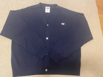 단톤 새상품급 램스울 가디건 네이비