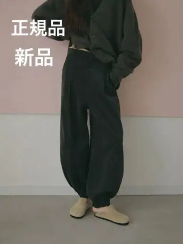 코듀로이 커브 조거 팬츠 그레이