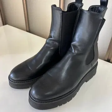 [ Simplicite ] 가죽 블랙 사이드 고어 부츠 L 사이즈