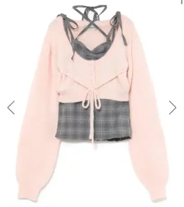 버블 체크 리본 앙상블 버블스