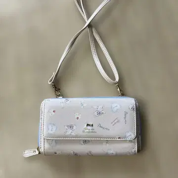 장지갑 베이지 고양이