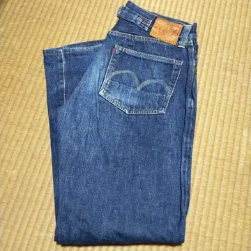 초기 EVIS NO.1 2504XX 데님 빨간색 귀 W32 L35