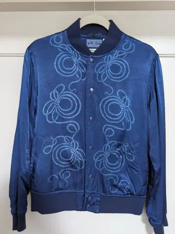 Blue Blue Rope Knot Baseball Jacket