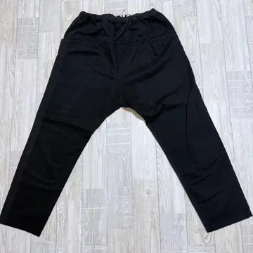 quatre feuilles 블랙 사무엘 팬츠 허리밴딩, 끈 포함