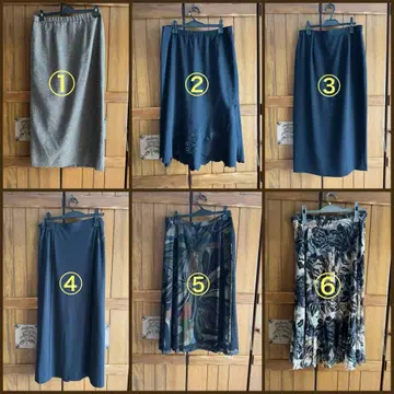 스커트 6점 세트