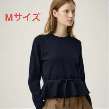 [택 포함 새상품] GU 페플럼 니트 풀오버 by rokh 네이비 M