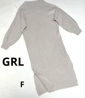 [ 그레일 ] GRL 롱 니트 원피스 F 베이지