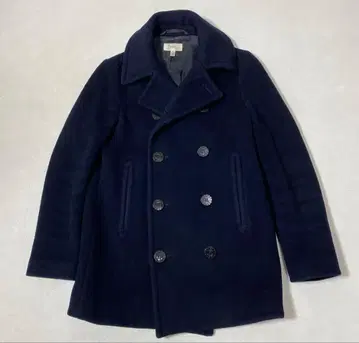HYKE 하이크 더블 브레스트 코트 P코트 1 네이비 울