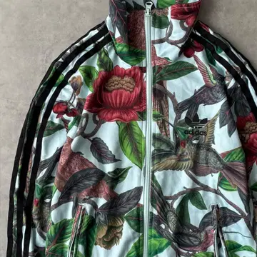 15064 아디다스 백 프린트 로고 올 패턴 트랙 자켓