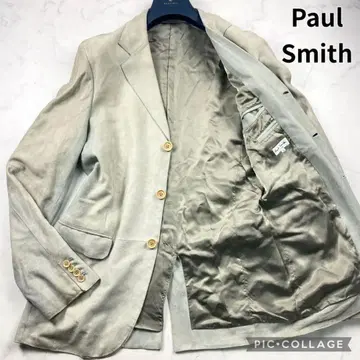 폴스미스 램 가죽 테일러드 자켓 스웨이드 그레이 계열 남성용