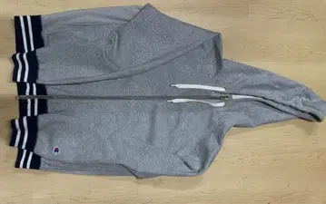 Champion XL 그레이 풀 집업 후드티