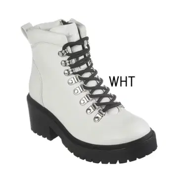 스케쳐스 SKECHERS 레이스업 부츠 저반발 쿠션 23cm 화이트