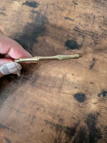 스테인리스 소재 골드 컬러 대나무 뱅글